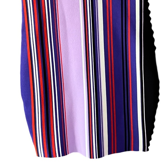 Opening Ceremony Stripe Knit Off Shoulder Dress Purple Multicolor – Size S NWT - Picture 9 of 16